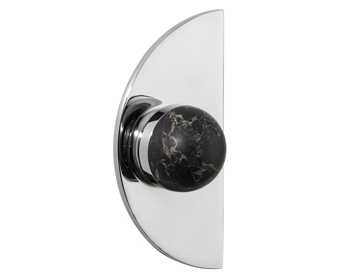 Hemispheres Half Moon Doorknob Set