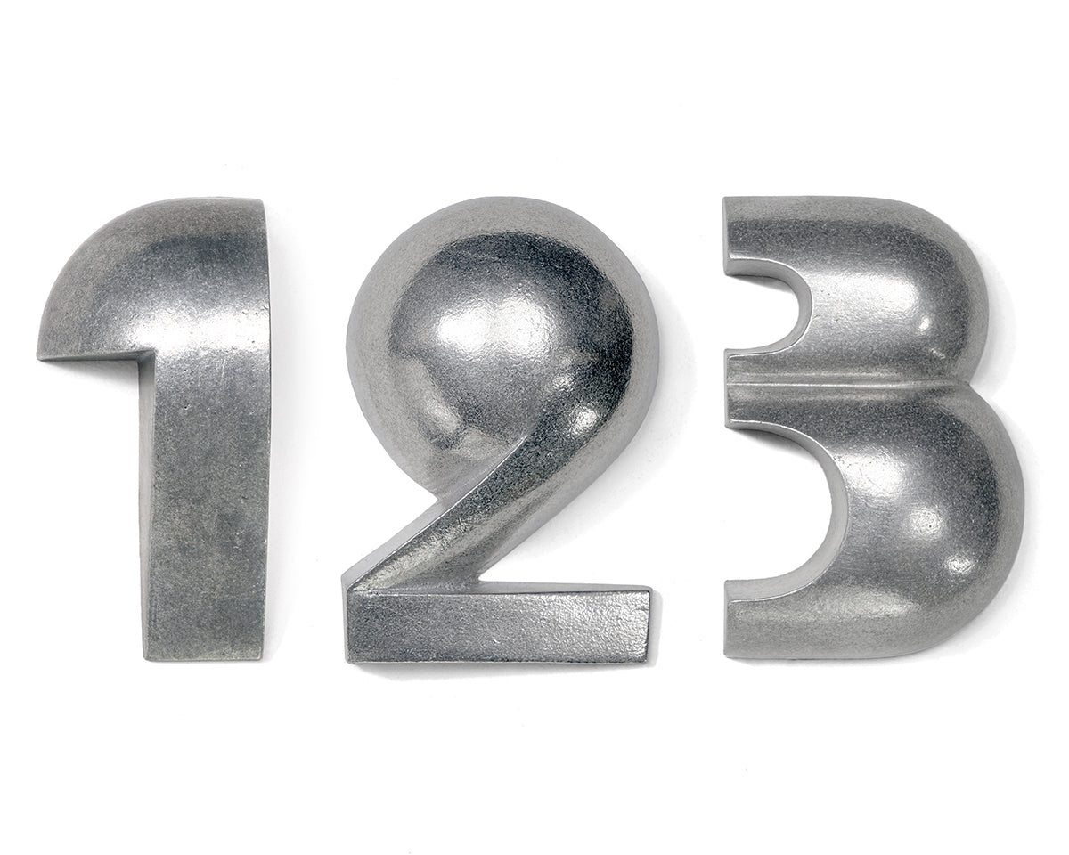 Sculptural House Numbers